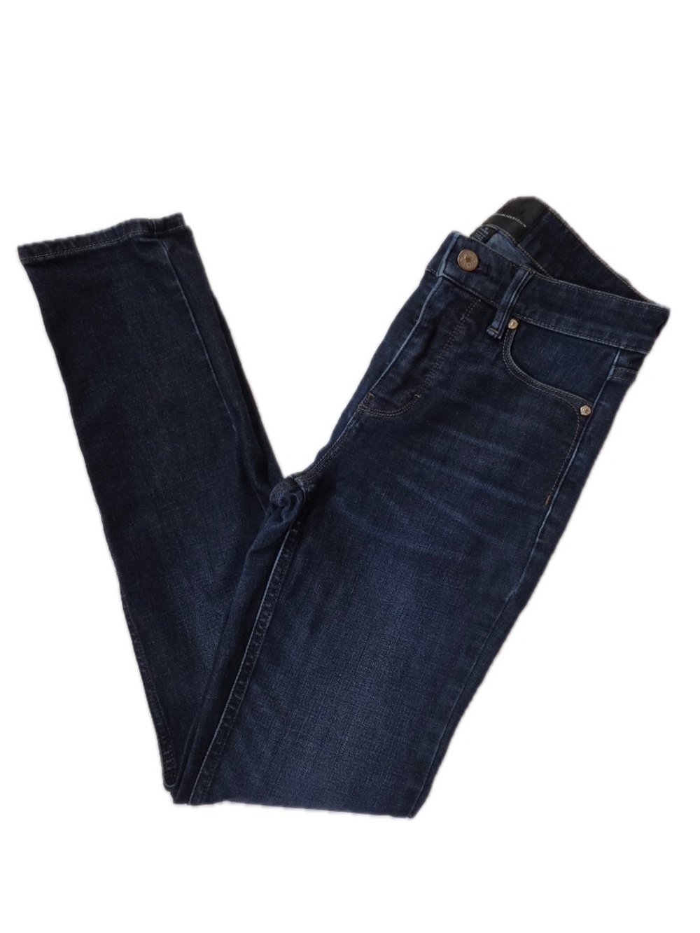 White House Black Market Jeans Womens 0 Blue High-Rise Slim Skinny Stretch Denim